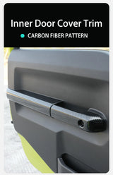 Carbon Fiber Door Handle Covers for Suzuki Jimny Car Interior Accessory GMUNI