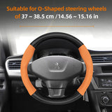 Carbon Fiber Leather Wheel Cover for Peugeot 207 208