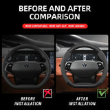 Matte Carbon Fiber Suede Wheel Cover for Changan Car Interior Accessory Hocasen