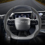 Suede Steering Wheel Cover for Lancia Ypsilon Delta