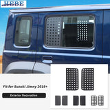 Aluminum Rear Window Trim Cover for Suzuki Jimny 2019 Car Interior Accessory HEBE