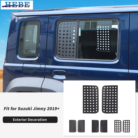 Aluminum Rear Window Trim Cover for Suzuki Jimny 2019 Car Interior Accessory HEBE