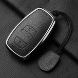 Aluminum Alloy Goatskin Car Key Case Cover for Subaru BRZ XV SV Forester Legacy Outback Crosstrek Impreza WRX Ascent keychain