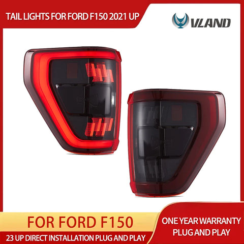 Full LED Tail Lights Sequential Signal Ford F-150 Car Interior Accessory VLAND