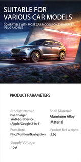 Car Charger 30W GPS with Anti-Loss Locator