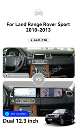 24.6" Android Dual Screen Head Unit for Range Rover Sport 2010–2013 Android Head Unit Aotsr