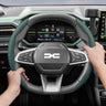 Breathable Leather Steering Wheel Cover for Dacia Cars