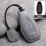 Car Key Cover For Ford Puma Grand C Max Focus Mondeo Kuga Fiesta Ecosport Transit Kuga Leather Car Key Case Cover