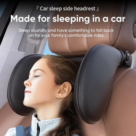 Ergonomic 360° Adjustable Auto Cervical Pillow with Memory Foam & Side Pads for Car Travel BMW Benz Car Interior Accessory OE