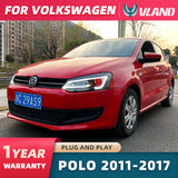 VW Polo Dual Beam Headlights Assembly for 2009-2017 Car Interior Accessory Vland