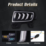 DRL LED Fog Lamp Turn Signal Light for Mazda 6 2005-2009 LED Ambient Light MAGIC COLORM