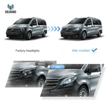 Mercedes Metris LED Matrix Headlights with Blue DRL Headlight Assembly Vland