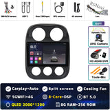 2K QLED Android Head Unit for Jeep Compass Patriot 2010–2016
