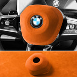 Top Suede For BMW 5er l5 G60 (2023-) X3 G45 (2025-) Steering Wheel Panel Cover Boot Car Premium Interior Accessories Style B