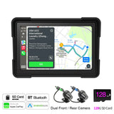 5Inch Touch Motorcycle Monitor CarPlay GPS Waterproof