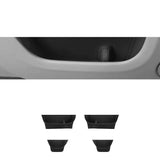 Door Storage Leather Pad for Volvo XC60 2018-2024 Car Interior Accessory LINGLUYANG black 4pcs