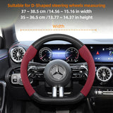 Suede Carbon Steering Wheel Cover for Mercedes