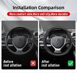 Breathable Carbon Fiber Leather Wheel for Suzuki