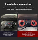 Digital LCD Instrument Cluster for Jaguar XF 2010–2020 Android Head Unit Aotsr