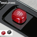 Carbon Fiber Engine Start Button Cover for Volvo Car Interior Accessory LINGLUYANG