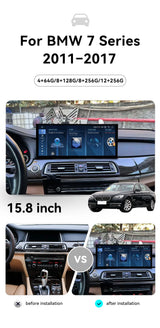 15.8" Android 14 Multimedia GPS Head Unit for BMW 7 Series 2011-2017 Android Head Unit Aotsr