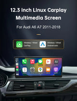 12.3 Inch Wireless CarPlay Display for Audi A6 A7 2011–2018 Android Head Unit wincago