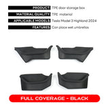 For Tesla New Model 3+ Highland 2024 Rear Full Storage Box Door Handle Armrest Tray Organizer Car Organizer TEKSY