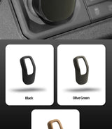 Original Leather Center Gear Shift Knob Cover For Land Rover Lever Shifter Boot Anti Scratch Car Performance Interior Accessory