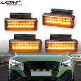 LED Grille Light Assembly Smoked Lens for Audi A3 A4 LED Ambient Light iJDM