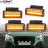 LED Grille Light Assembly Smoked Lens for Audi A3 A4