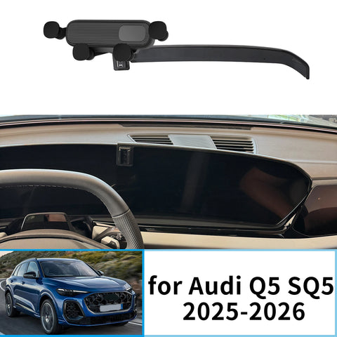 15W Wireless Fast Charging Phone Mount for Audi Q5 2025-2026 Car Phone Holder CATUSIKI