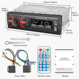 1Din Bluetooth MP3 Car Radio with LCD Universal