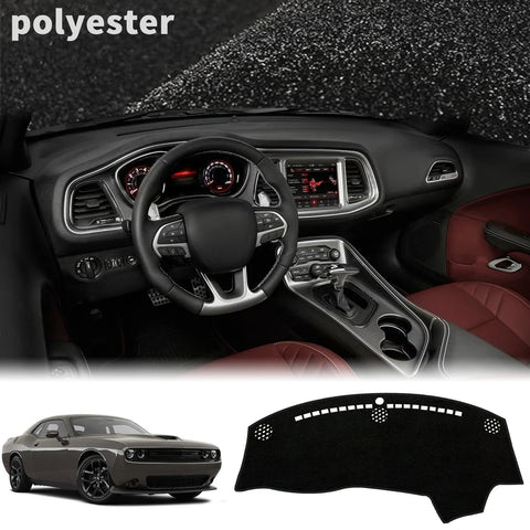 Custom Fit Dashboard Sunshade Mat for Dodge Challenger 2015–2023 Dashboard Mat CATUSIKI