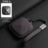 Leather Car Key Case Cover for Zeekr 7X Original Car Color Key Bag Cover Protection