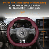 Breathable Leather Steering Wheel Cover for MG Models