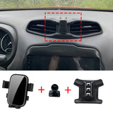 Smart Wireless Charging Phone Holder for Jeep Renegade 2016–2025