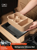 For Leopard 8 BYD Formula Leopard 8 Center Console Fridge - Silicone Mat - Cup Holder - Stopper - Anti-Slip - Interior Upgrad