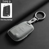 Leather Car Key Case Cover For VW