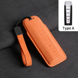 Suede Car Key Case Cover For Wey Coffee 01 Tank Tank300 Car Key Protective Shell Accessories