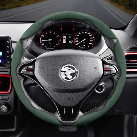 Anti-Slip Segmented Suede Steering Wheel Cover for Proton Car Interior Accessory Hocasen