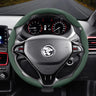 Anti-Slip Segmented Suede Steering Wheel Cover for Proton