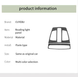 Made of Alcantara For BMW F15 X5 F48 X1 F30 F32 Car Reading Light Control Panel Trim Frame Sticker Interior Tuning Accessories