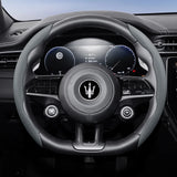 Quick Release Leather Wheel Cover for Maserati Models