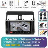2K Android 15 Multimedia Head Unit for Toyota Prado 2018-2020