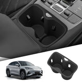 For BYD Sealion 7 2025+ Water Cup Holder Insert Cup Box Shock-Absorbing Tray TPE Tidying Auto Interior Accessories Drinks hol