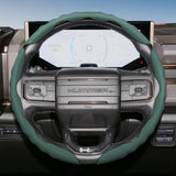GMC Wave-Shaped Segmented Leather Steering Cover