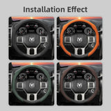 Perforated Leather Steering Cover for Ram 1500 Car Interior Accessory Hocasen