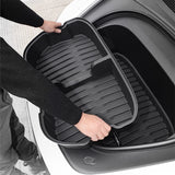 For Tesla Model 3 Y Highland Juniper Car Front Trunk Storage Box TPE Material Organizer Container Front Trunk Accessories Car