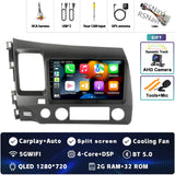 2K QLED Android 15 Head Unit for Honda Civic 2005-2012