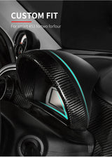 Carbon Fiber Dashboard Screen Trim for Smart 453